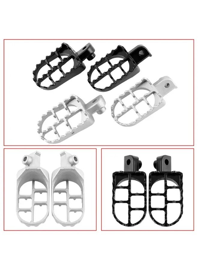 Black Aluminum Front Foot Peg Pedal For Yamaha PW50 PW80 Off Road Motorcycle - Image 1